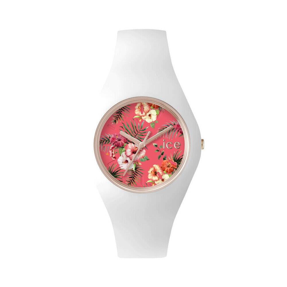 Ice Flower Lunacy White Stainless Steel Case and Strap Women`s Watch. 001437 - Dial: Adorned, Band: White, Bezel: White