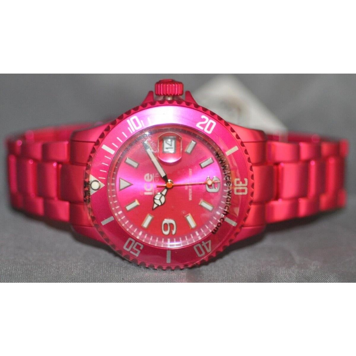 Ice Watch Unisex Hot Pink Dial Hot Pink Aluminum Watch AL.PK.U.A.12