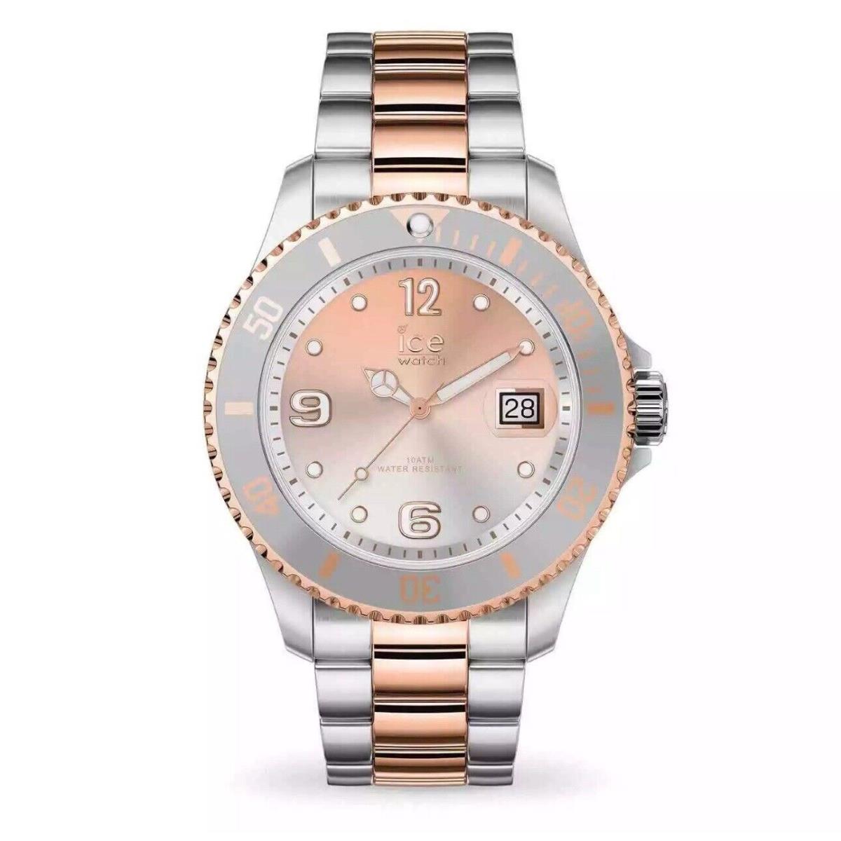 Ice Watch Quartz Silver Pink Dial Two-tone Watch 016769