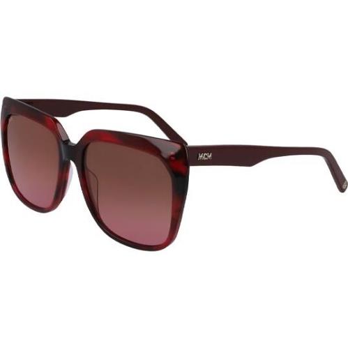 Mcm Women`s Oversize Square Butterfly Sunglasses - MCM701S Stripe Red/Red (617)