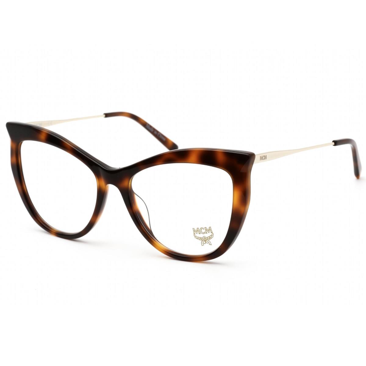 Mcm Women`s Eyeglasses Clear Demo Lens Havana Acetate/metal Frame MCM2701 214