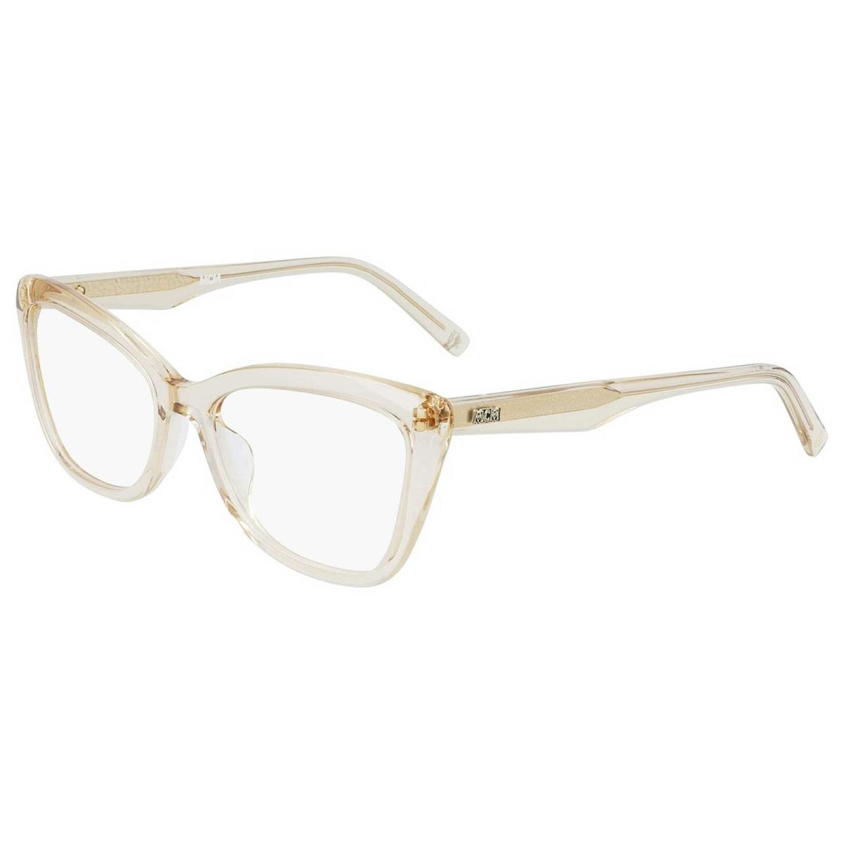 Mcm Women`s Eyeglasses Champagne Cat Eye Zyl Frame Clear Demo Lens MCM2708 237