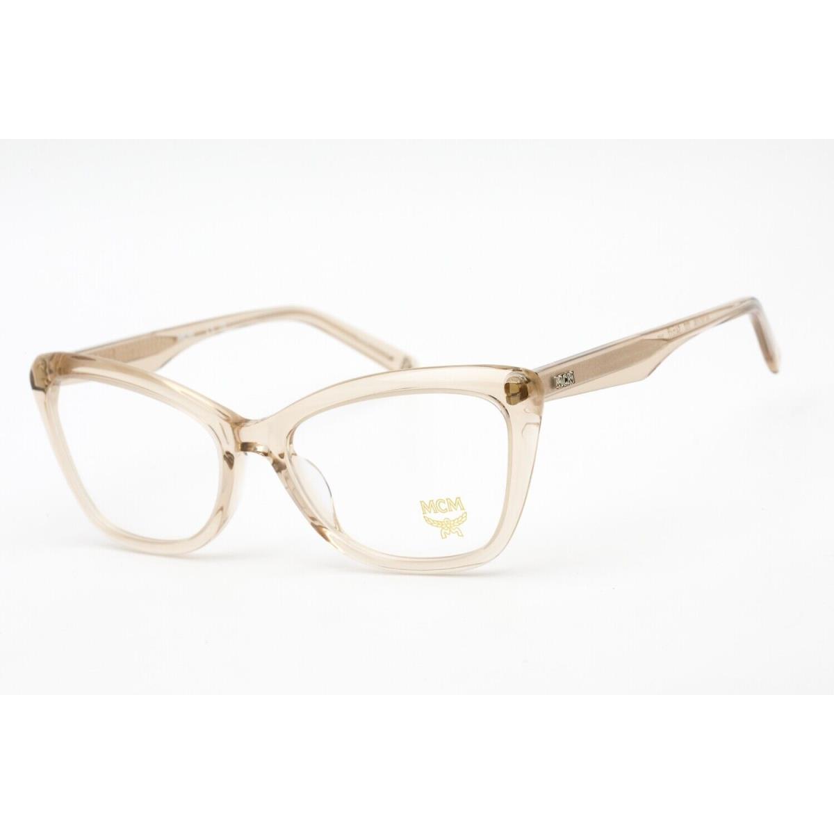 Mcm Women`s Eyeglasses Champagne Cat Eye Zyl Frame Clear Demo Lens MCM2708 237