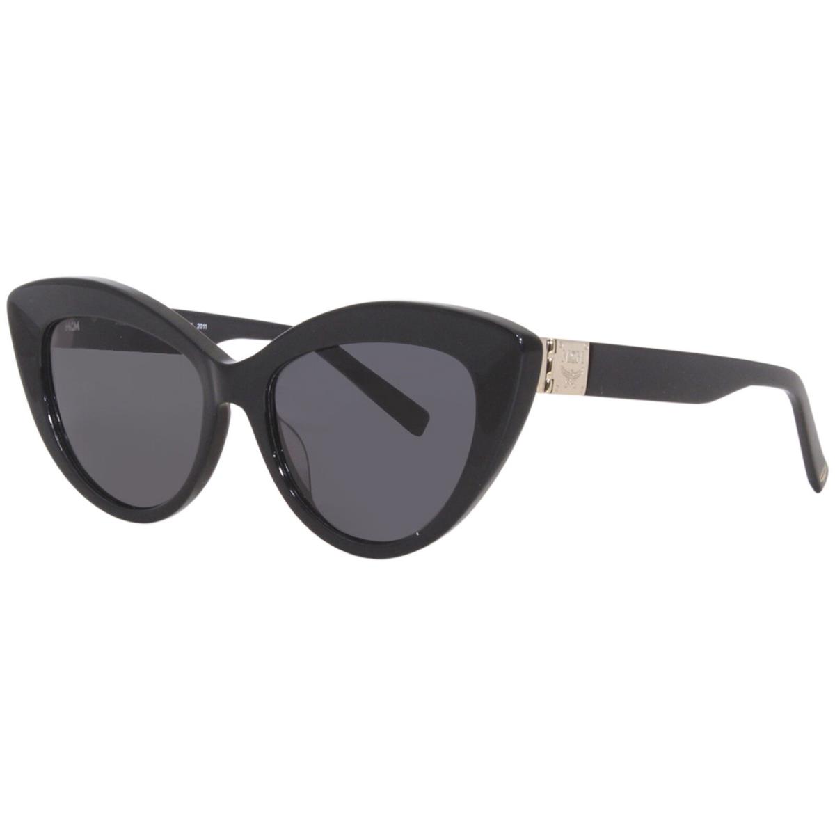 Mcm MCM702S 001 Sunglasses Women`s Black/grey Lenses Fashion Cat Eye 53mm