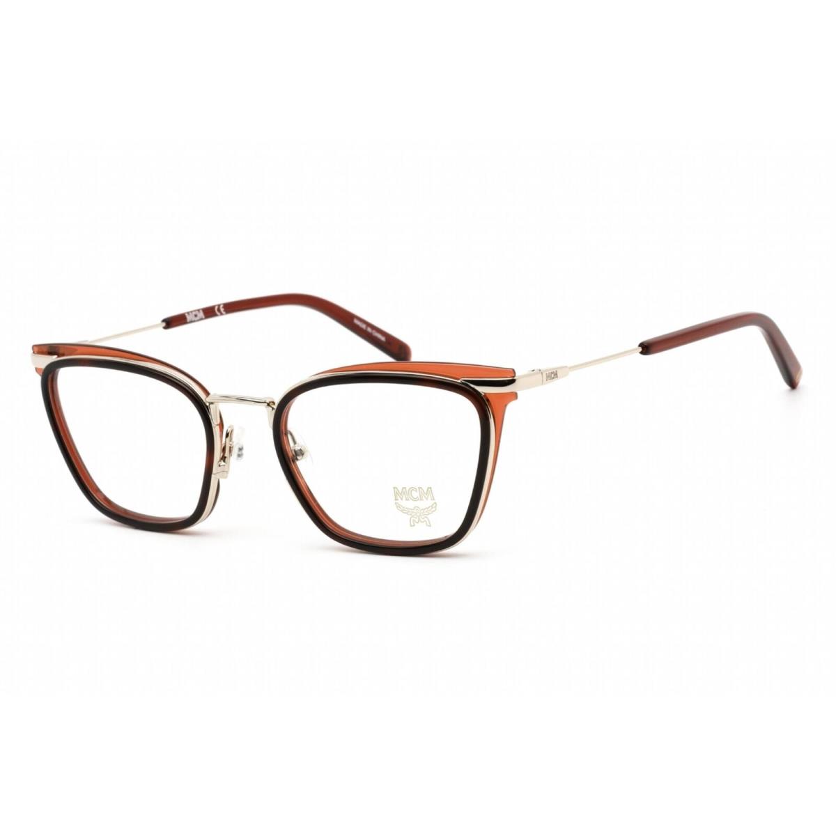 Mcm Unisex Eyeglasses Clear Demo Lens Havana/burgundy Cat Eye Frame MCM2146 220