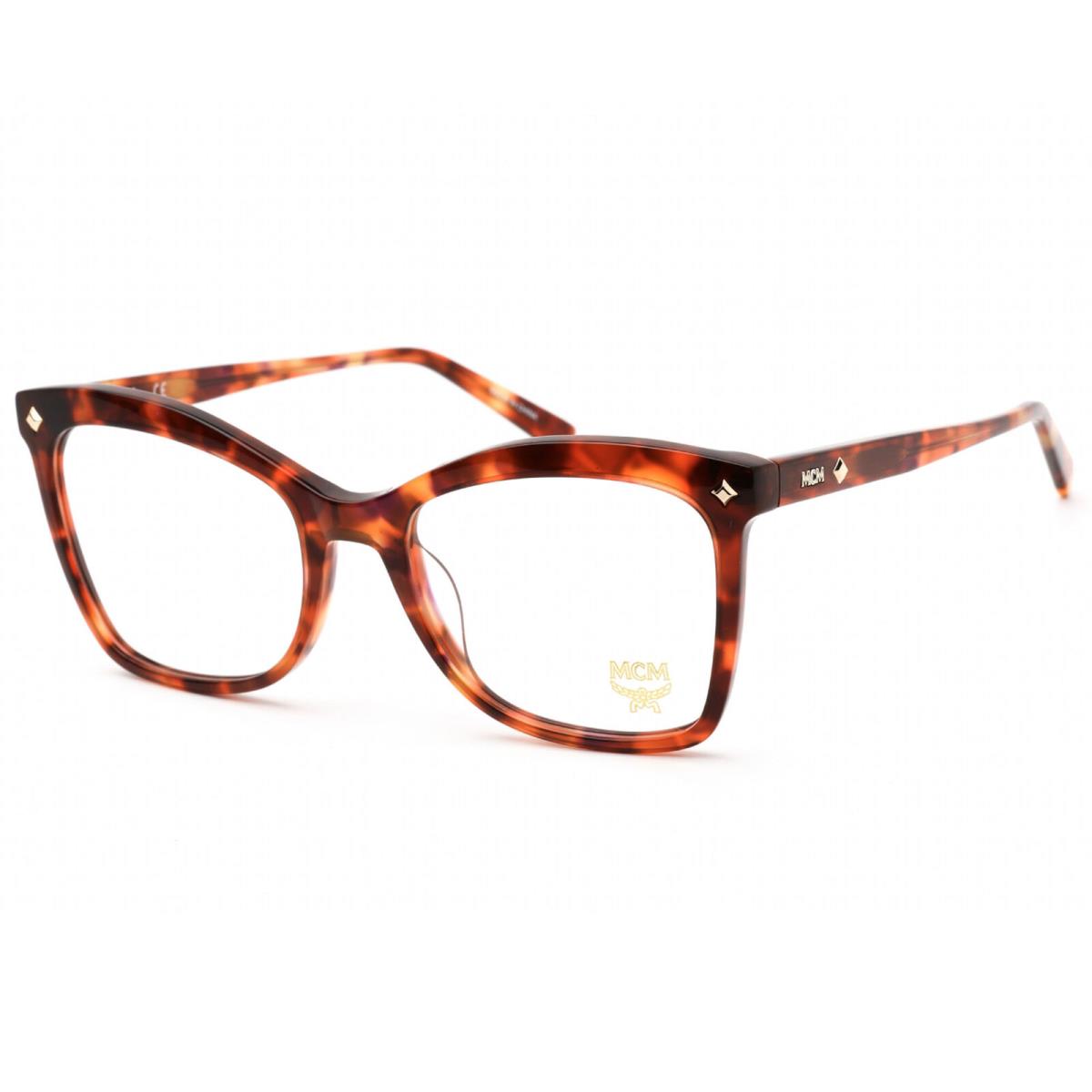 Mcm Women`s Eyeglasses Clear Lens Havana/red Cat Eye Shape Frame MCM2707 239