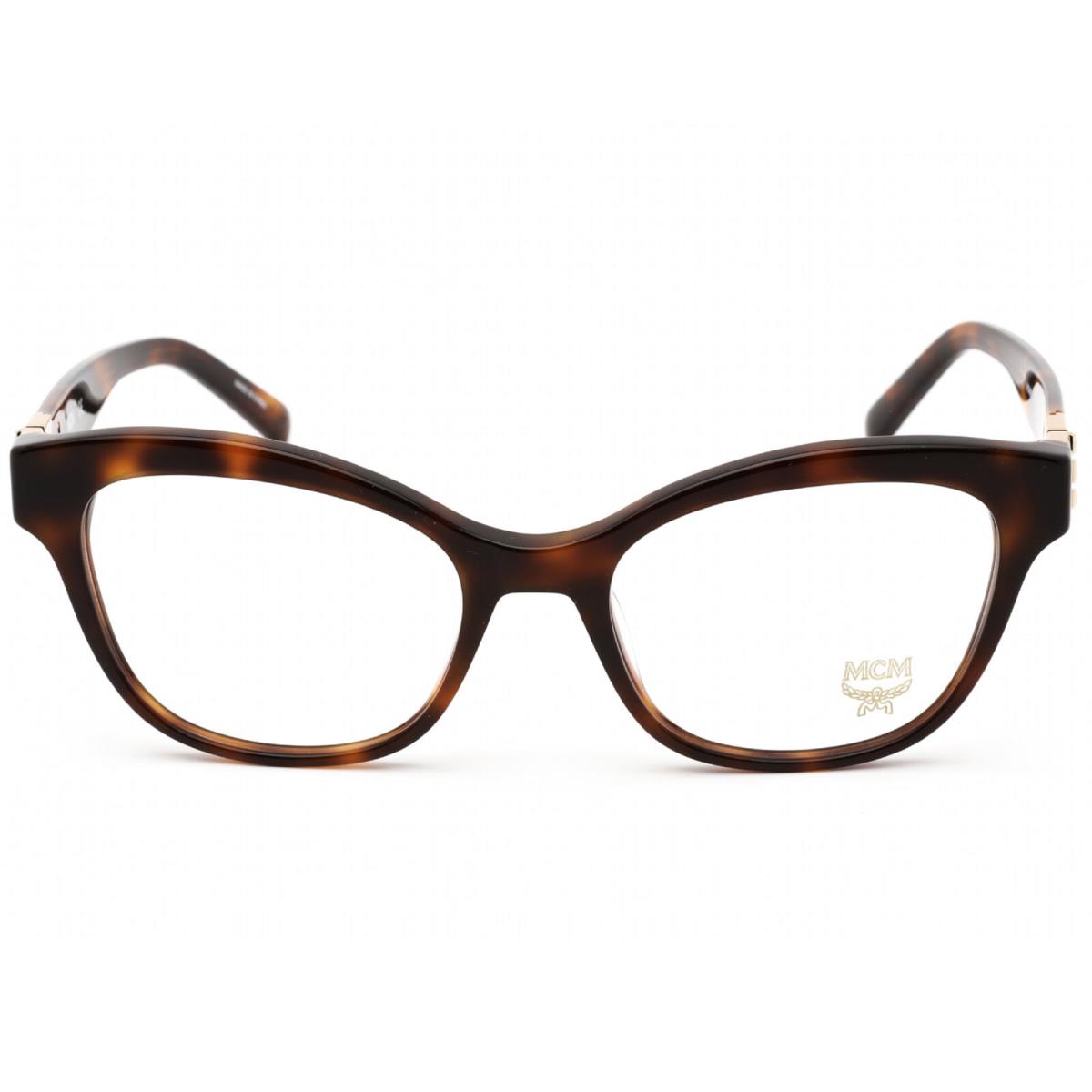 Mcm Women`s Eyeglasses Clear Demo Lens Havana Acetate Cat Eye Frame MCM2699E 214