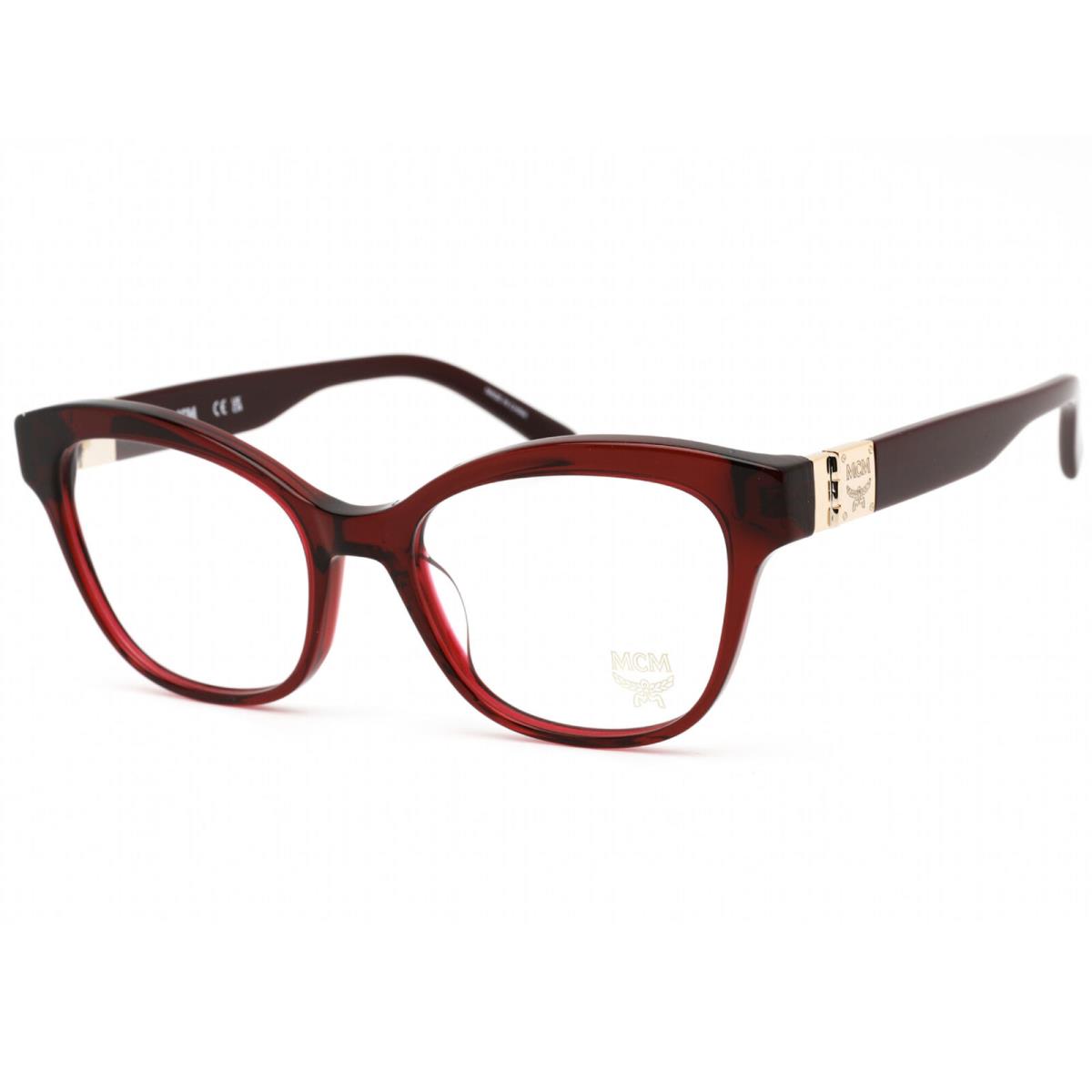 Mcm Women`s Eyeglasses Clear Demo Lens Red Acetate Cat Eye Frame MCM2699 615