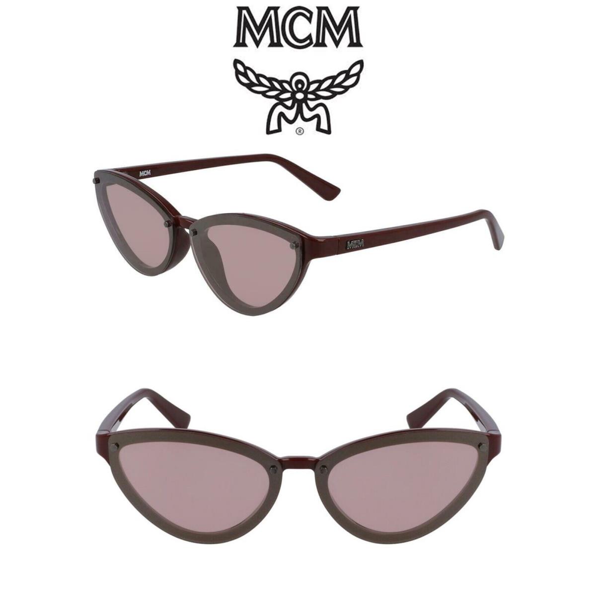 Mcm MCM690S 602 Burgundy Rose Flash Cat Eye Sunglasses. 62mm