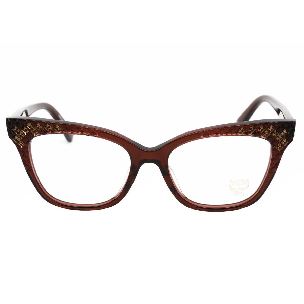 Mcm Women`s Eyeglasses Red Cat Eye Acetate Frame Clear Demo Lens MCM2720R 615