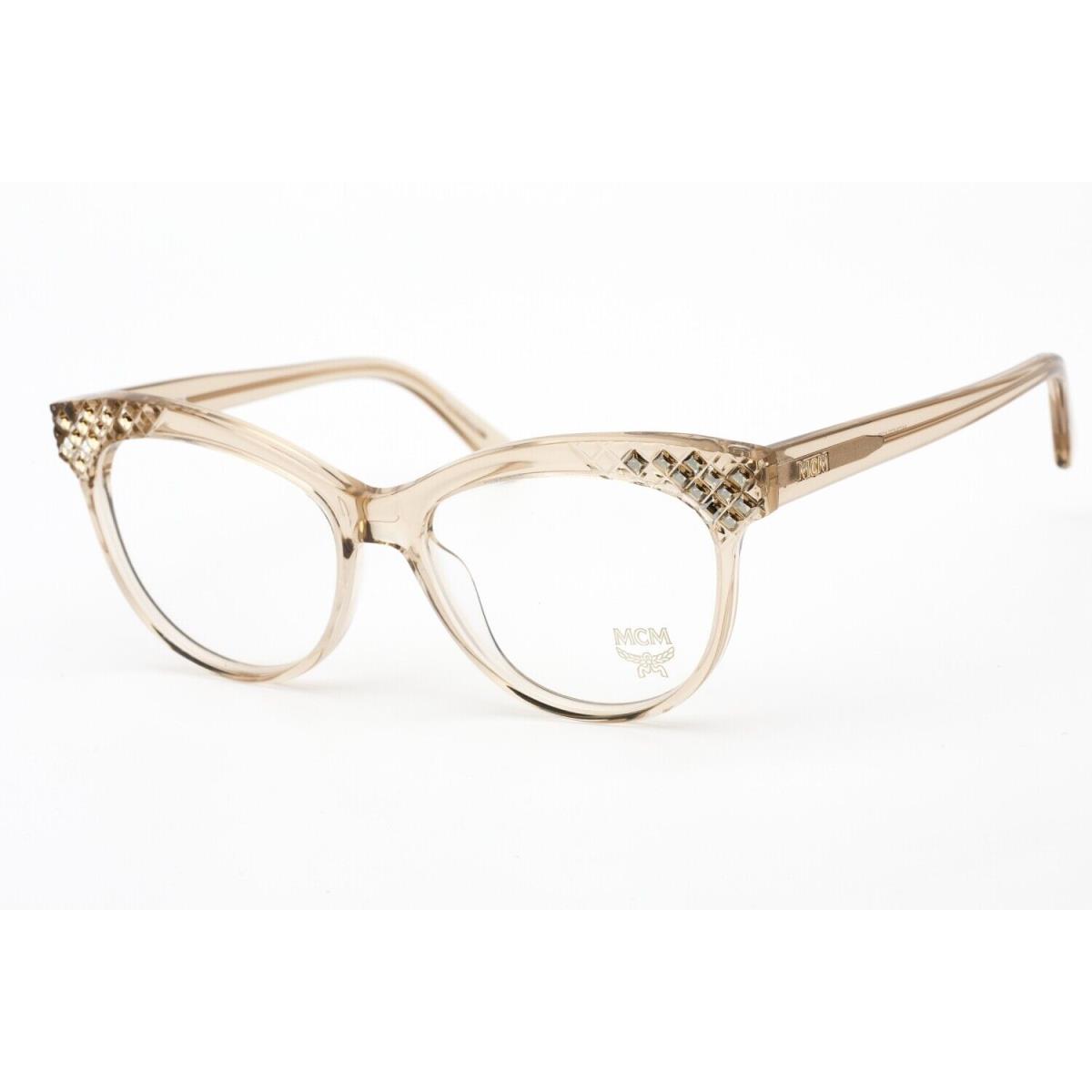 Mcm Women`s Eyeglasses Clear Lens Champagne Cat Eye Shape Frame MCM2643R 237