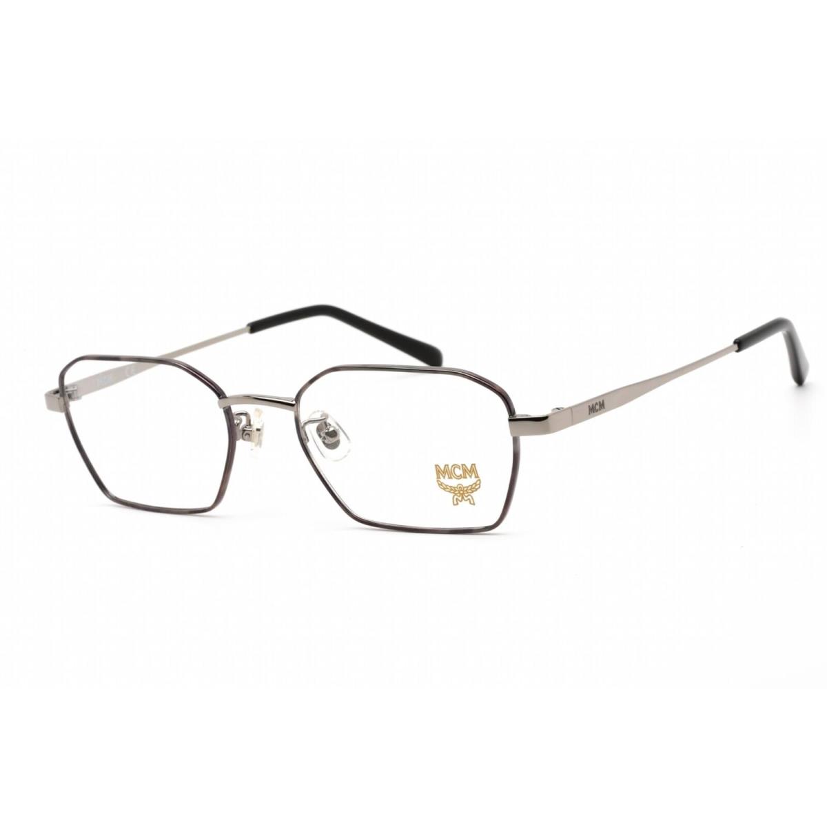 Mcm Unisex Eyeglasses Clear Lens Shiny Light Gunmetal Geometric MCM2130A 031