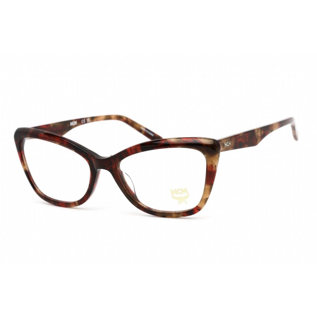 Mcm Women`s Eyeglasses Red Havana Cat-eye Acetate Full-rim Frame MCM2708 636