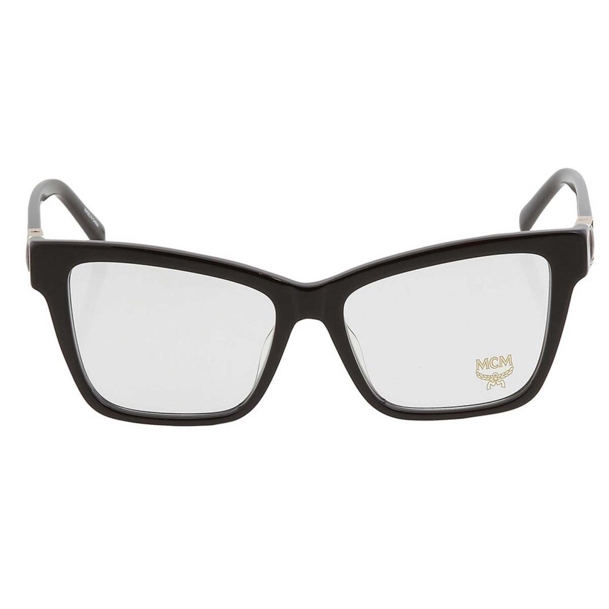 Mcm Women`s Eyeglasses Black Square Acetate Frame Clear Demo Lens MCM2719 001