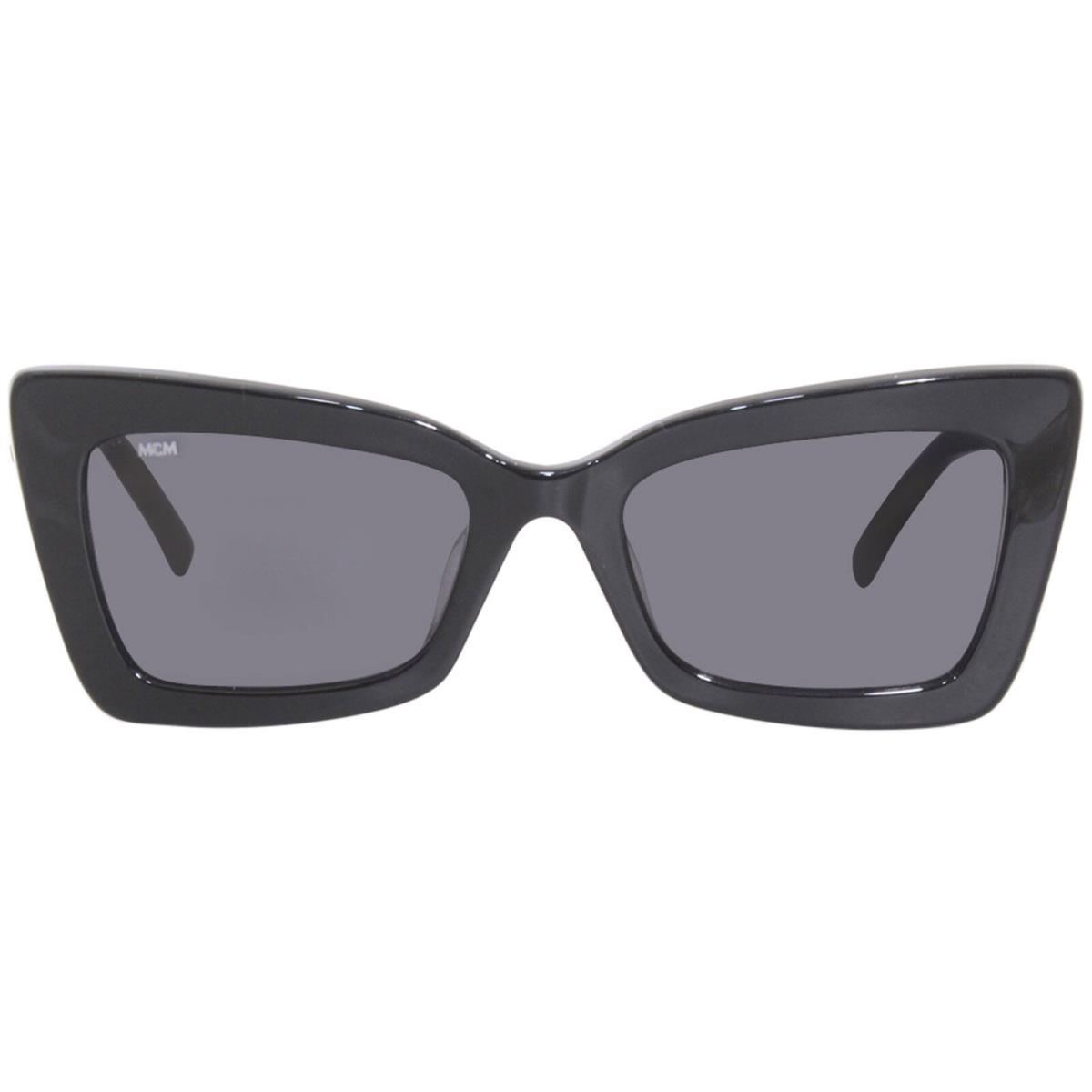 Mcm MCM703S 001 Sunglasses Women`s Black/grey Lenses Fashion Cat Eye 54mm