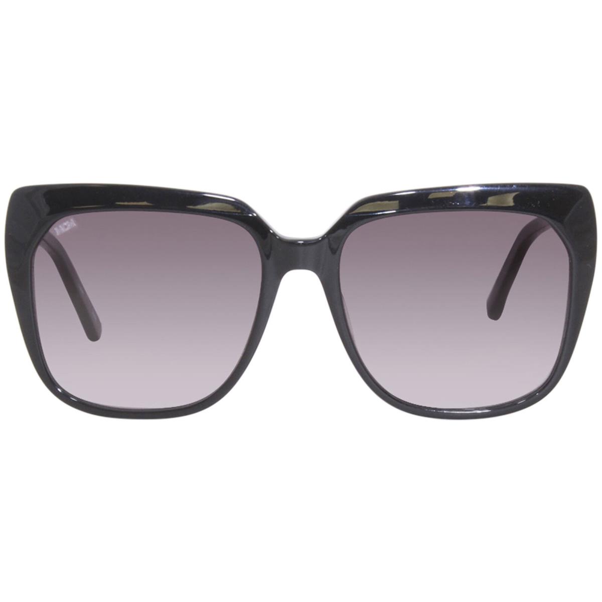 Mcm MCM701S 001 Sunglasses Women`s Black/grey Gradient Lens Fashion Square 57mm