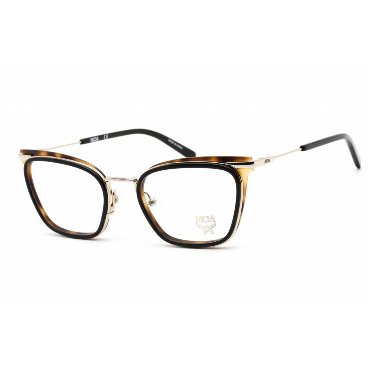 Mcm Unisex Eyeglasses Clear Demo Lens Black/havana Cat Eye Shape MCM2146 019