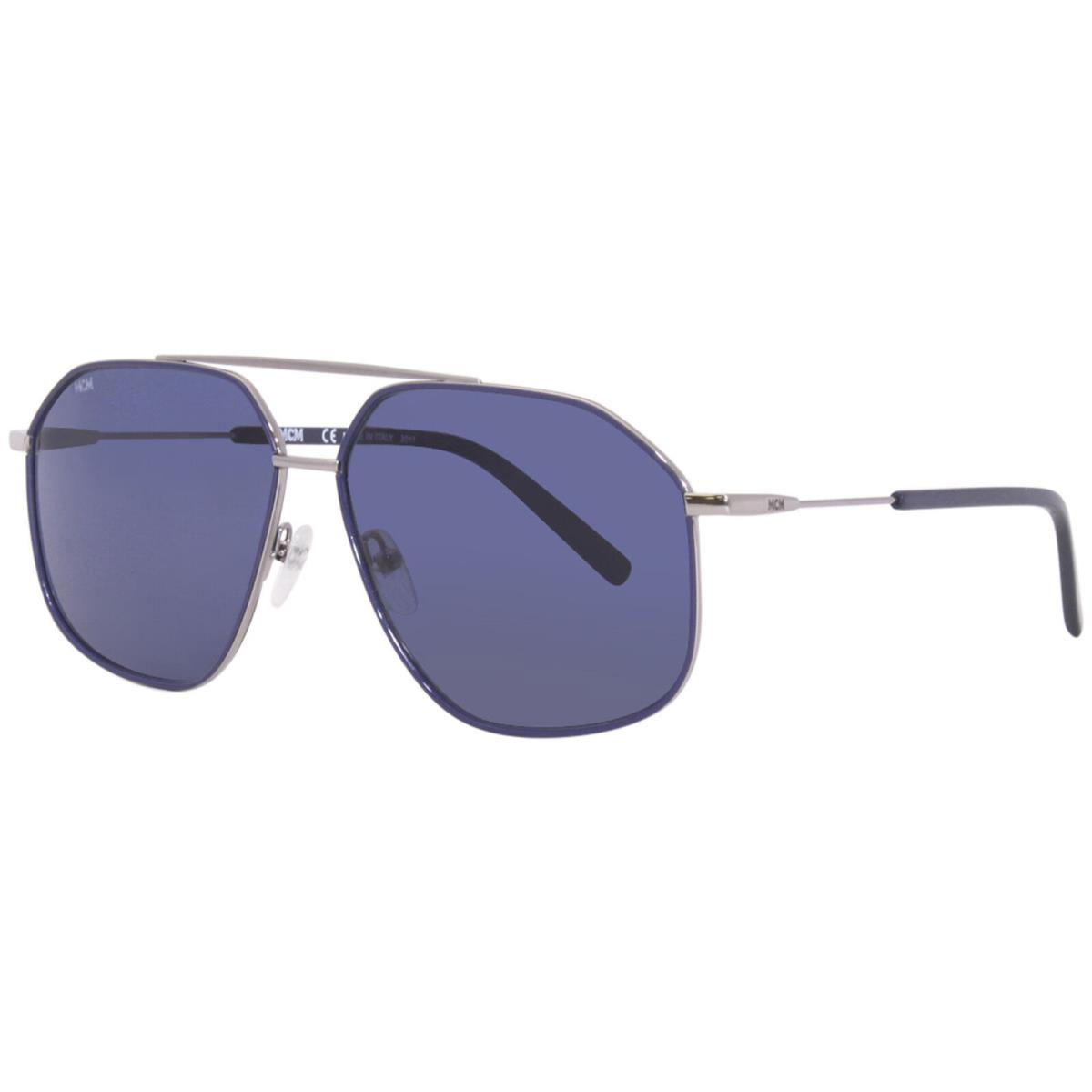 Mcm MCM157S 417 Sunglasses Men`s Navy/blue Gradient Mirror Lenses Pilot 60mm