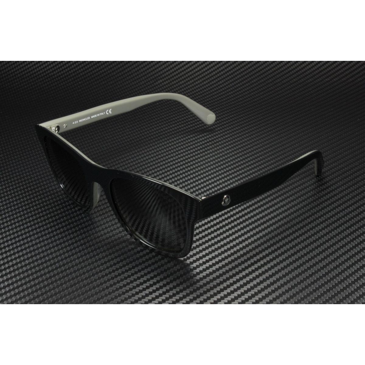 Moncler ML0192 05D Black Smoke Polarized Plastic 53 mm Men`s Sunglasses