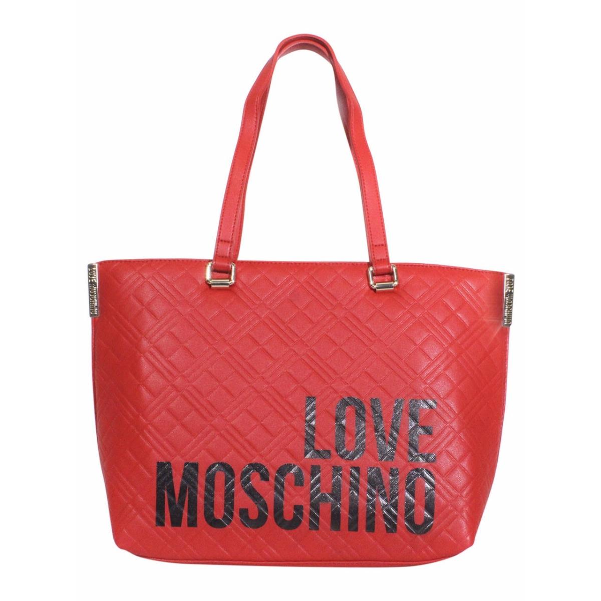 Love Moschino Women`s Logo Tote Handbag Quilted