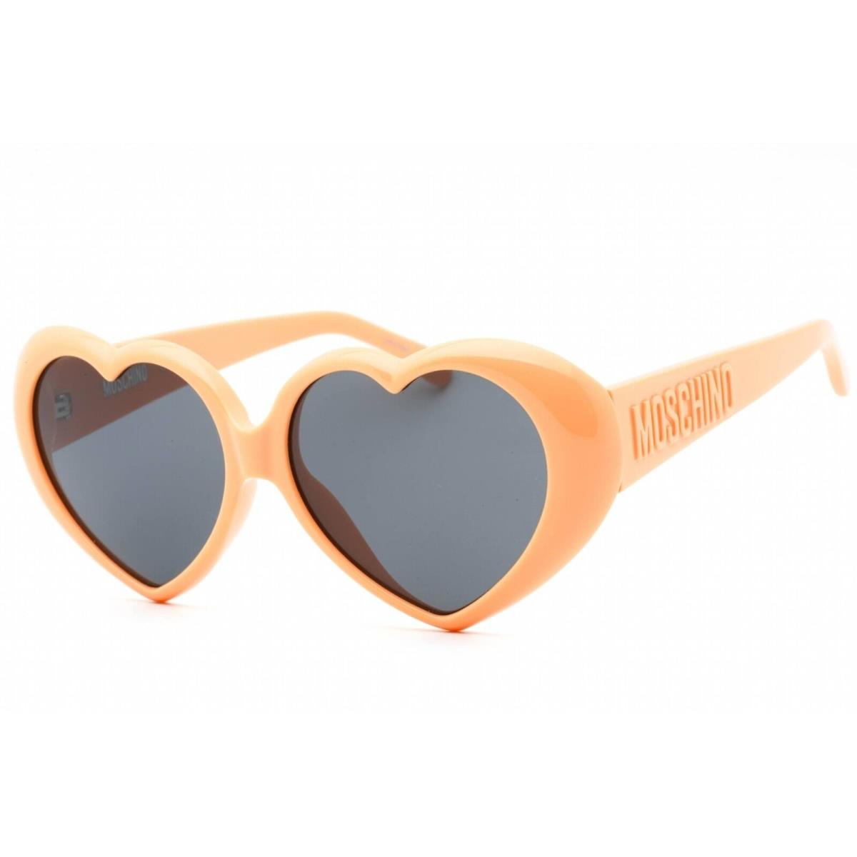 Moschino Women`s Sunglasses Orange Plastic Cat Eye Shape Frame MOS128/S 0L7Q IR