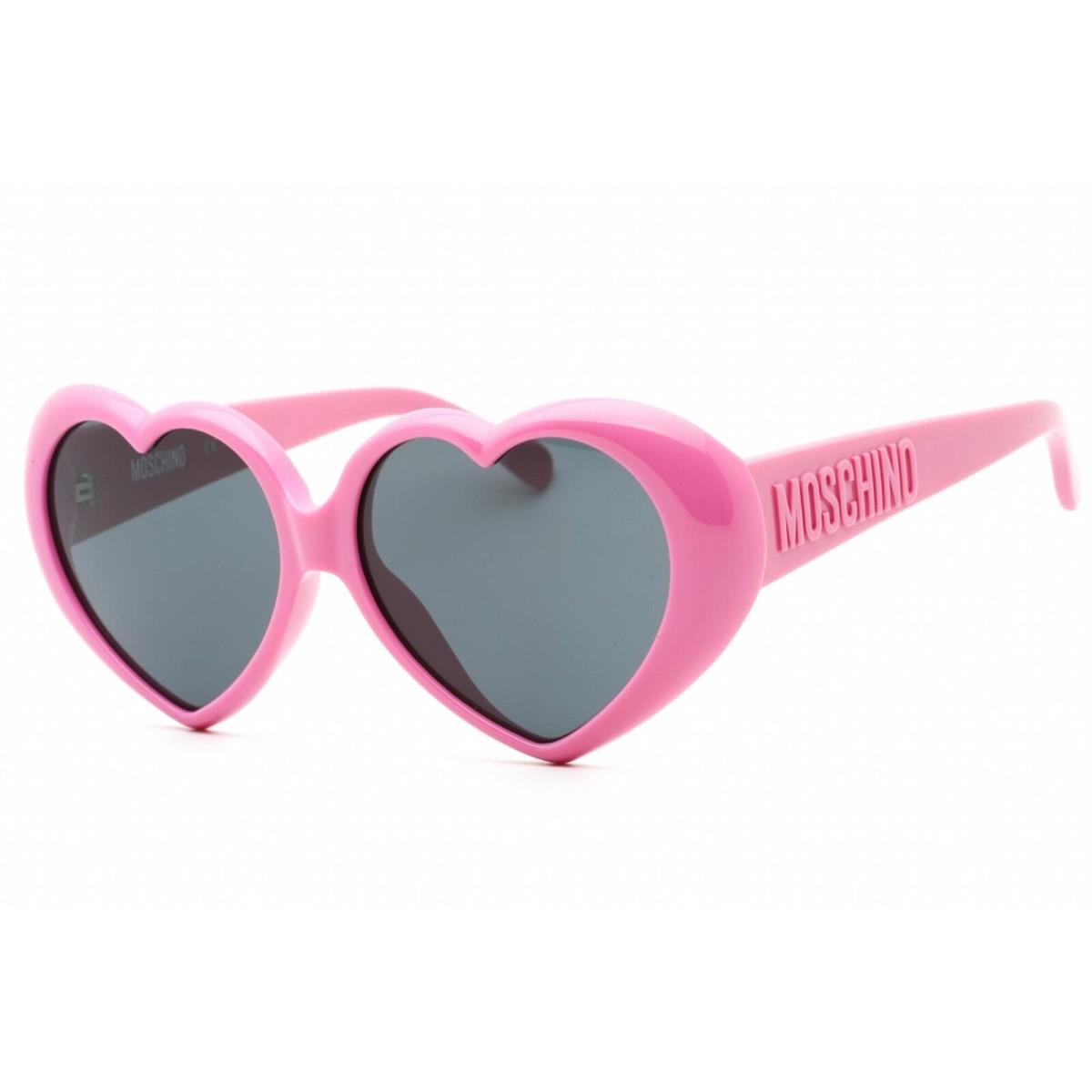 Moschino Women`s Sunglasses Fuchsia Plastic Full Rim Frame MOS128/S 0MU1 IR