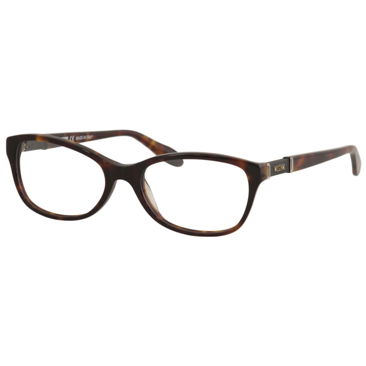 Moschino Women`s Eyeglasses MO287 MO/287 02 Tortoise Full Rim Optical Frame 53mm - Frame: Tortoise