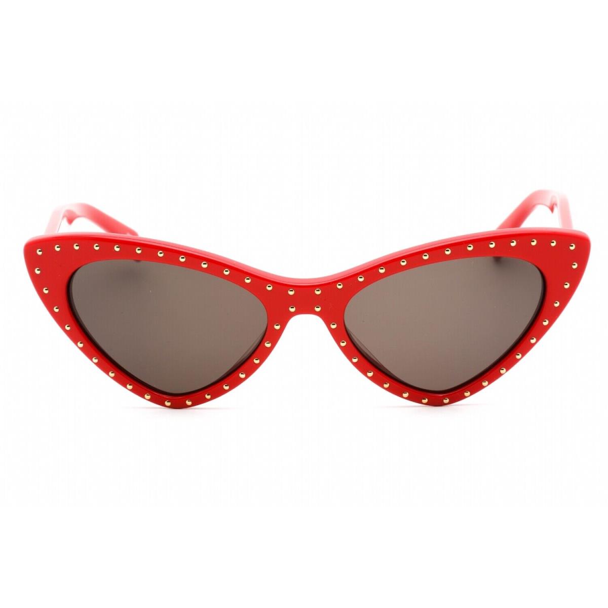 Moschino MOS006/S 0C9A IR Sunglasses Red Frame Grey Lenses 52 Mm