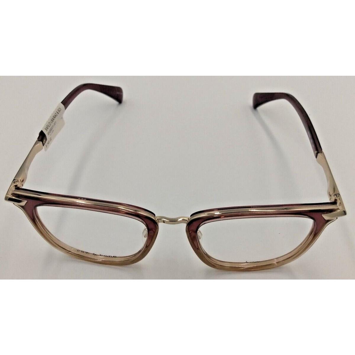 Rag Bone Glasses Womens /color/model Eyeglass Frames +case/bag 51-19-145/Violet/RNB 8001