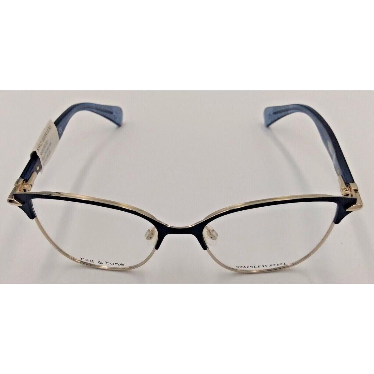 Rag Bone Glasses Womens /color/model Eyeglass Frames +case/bag 52-16-135/Blue/RNB 3049