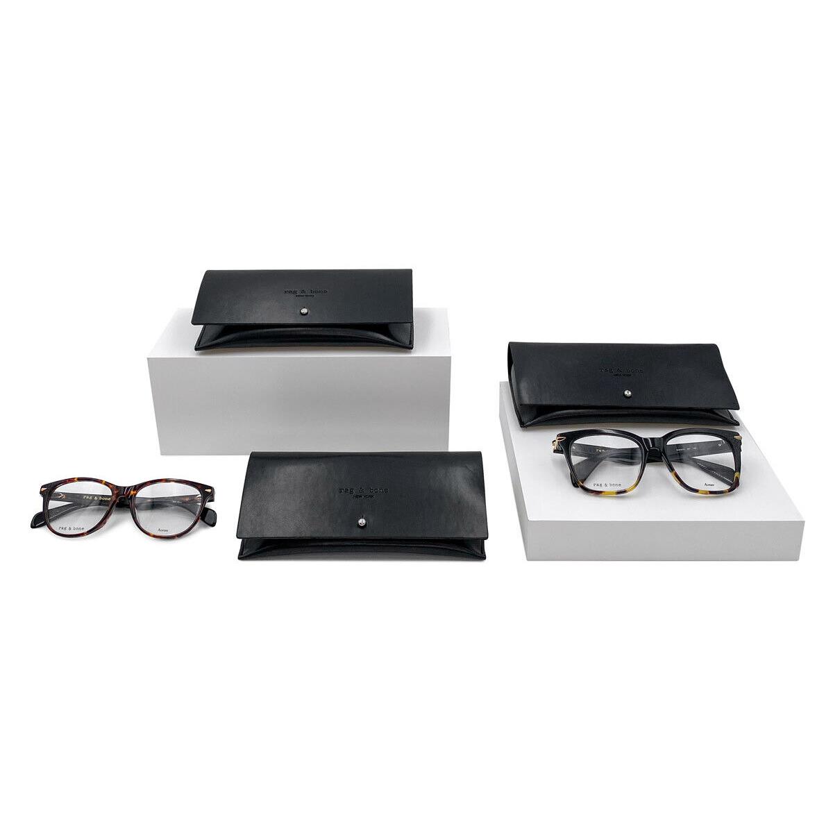 Rag Bone RNB7052 Eyeglasses Men Gray Oval 51mm - Frame: Gray, Lens: Demo