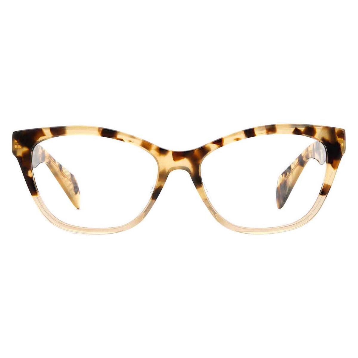 Rag Bone RNB3039 Eyeglasses Women Havana Cat Eye 54mm - Frame: Havana, Lens: Demo