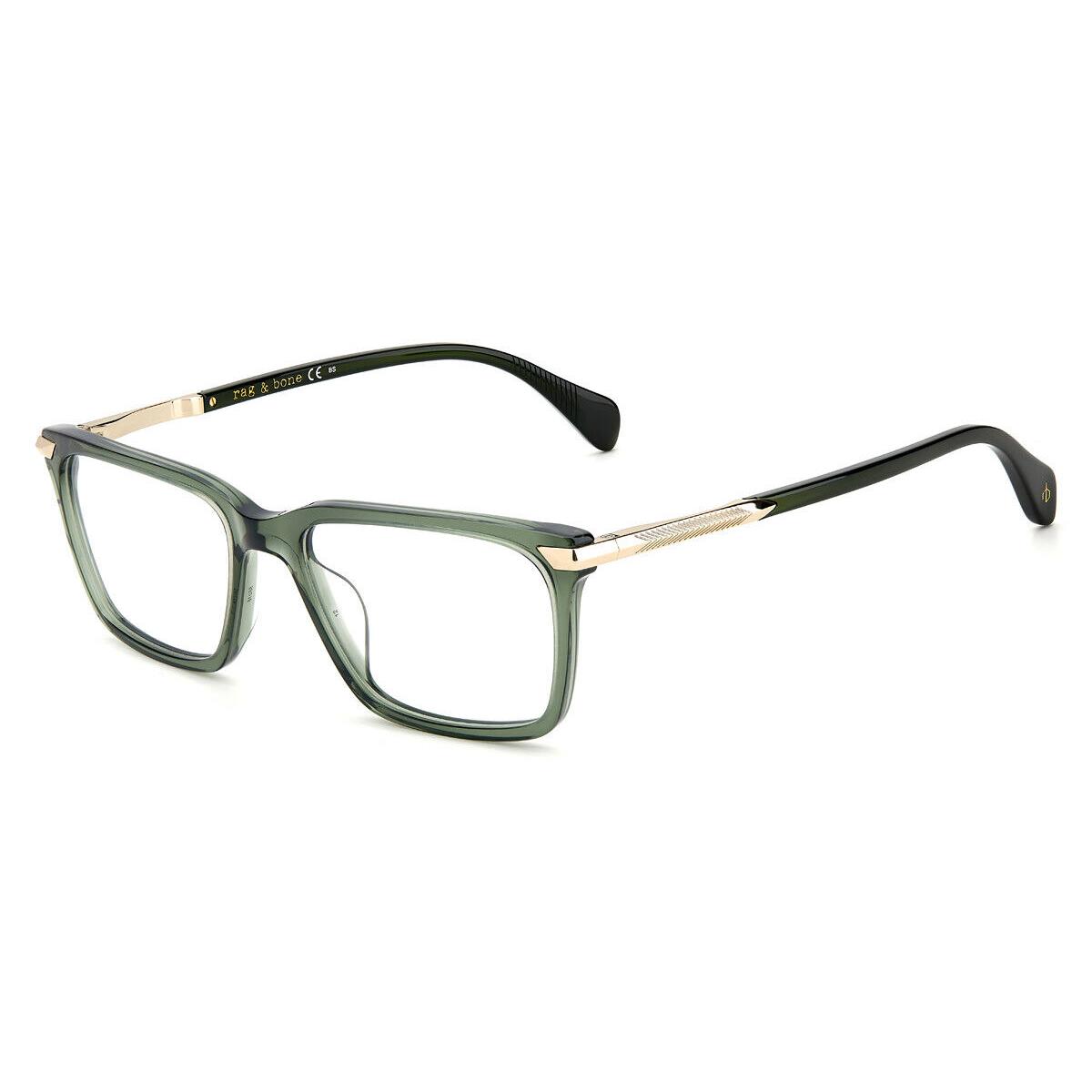 Rag Bone 7043 Eyeglasses Men Green Rectangle 56mm