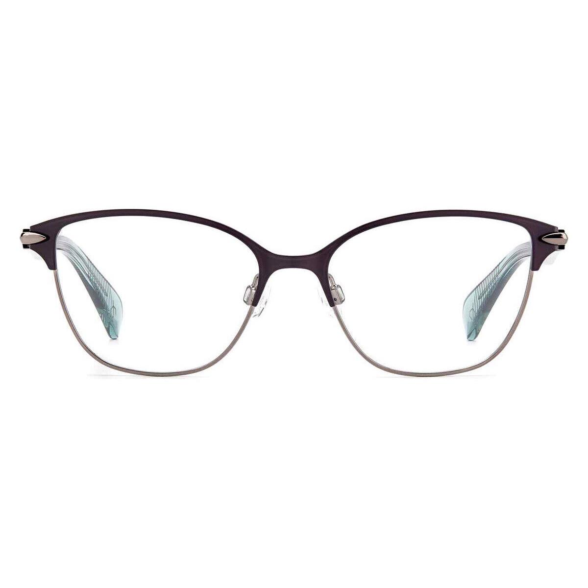 Rag Bone 3049 Eyeglasses Women Violet Square 52mm - Frame: Violet, Lens: Demo