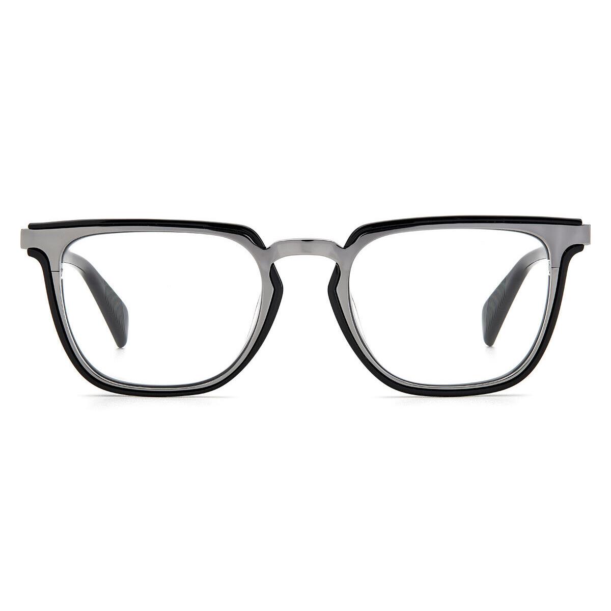 Rag Bone 7039 Eyeglasses Men Black Dark Ruthenium Square 51