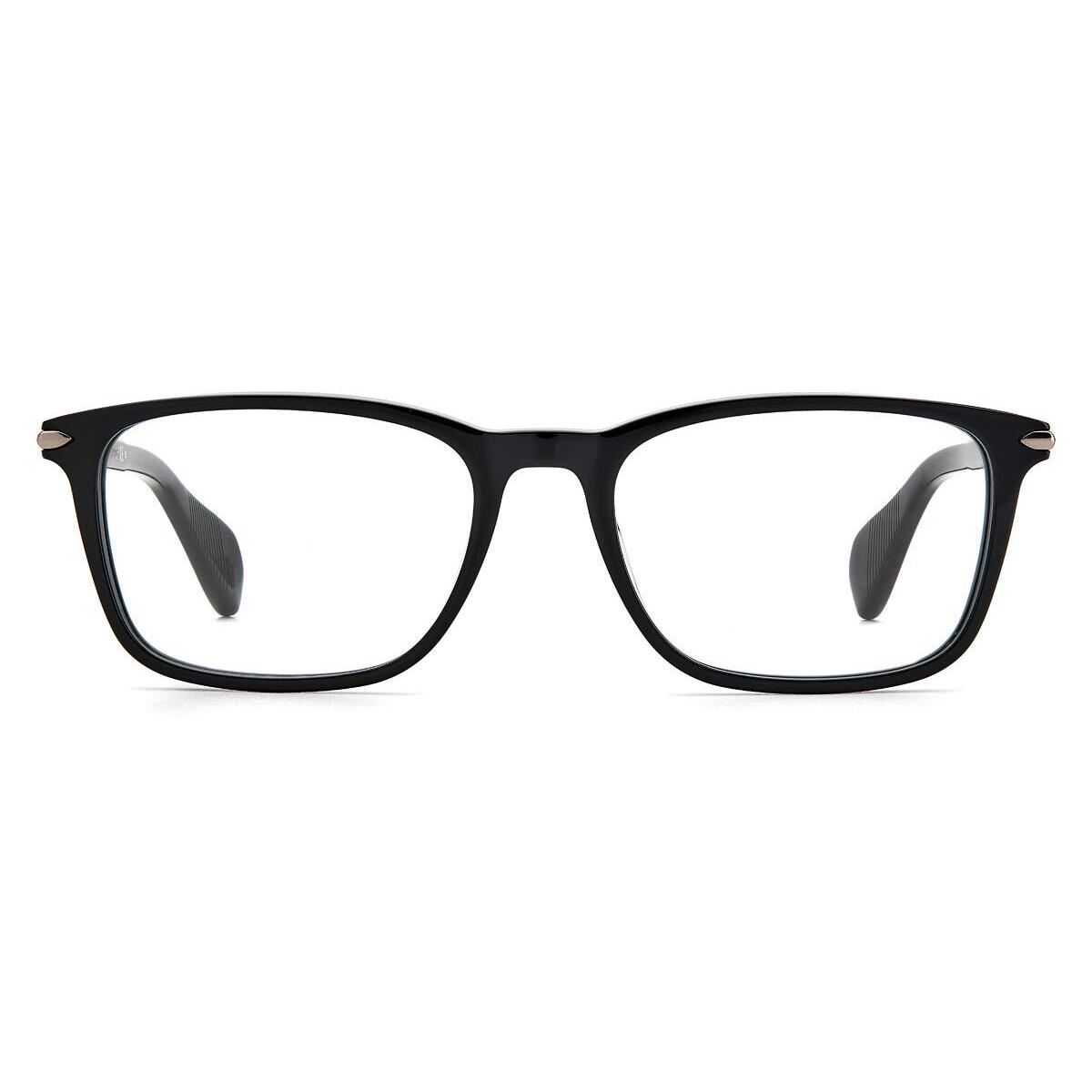 Rag Bone 7016 Eyeglasses Men 0807 Black Rectangle 53mm