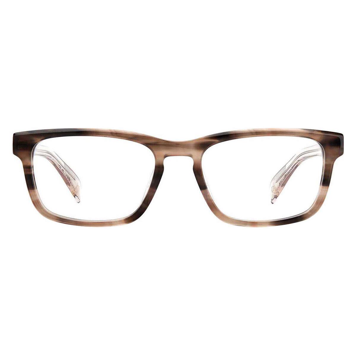 Rag Bone 7045 Eyeglasses Men Beige Horn Rectangle 54mm - Frame: Beige Horn, Lens: Demo