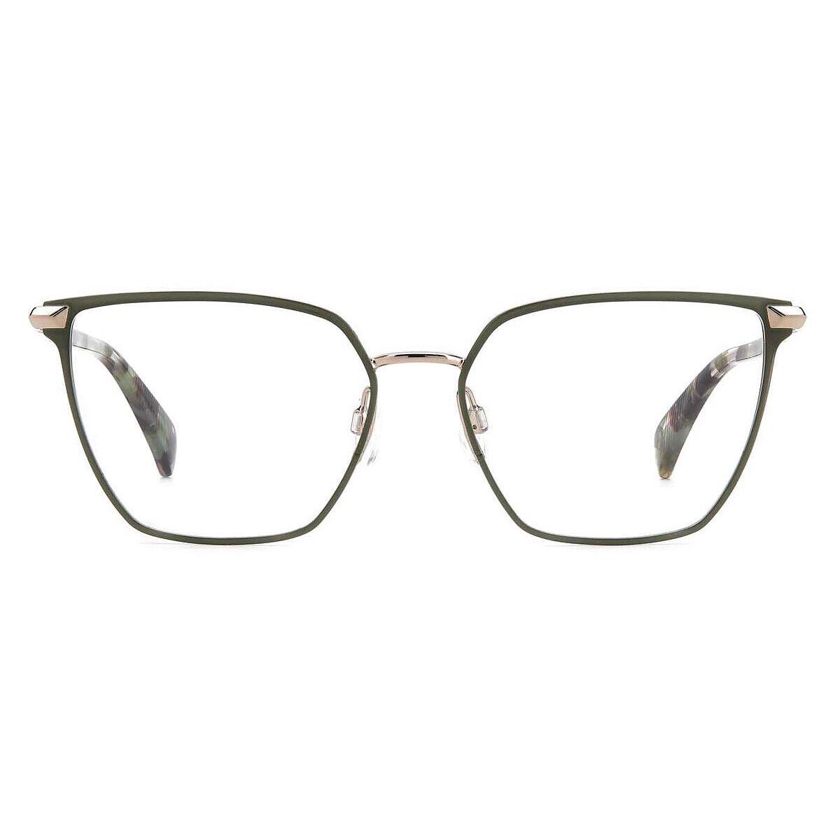 Rag Bone RNB3064/G Eyeglasses Women Green Cat Eye 55mm - Frame: Green, Lens: Demo