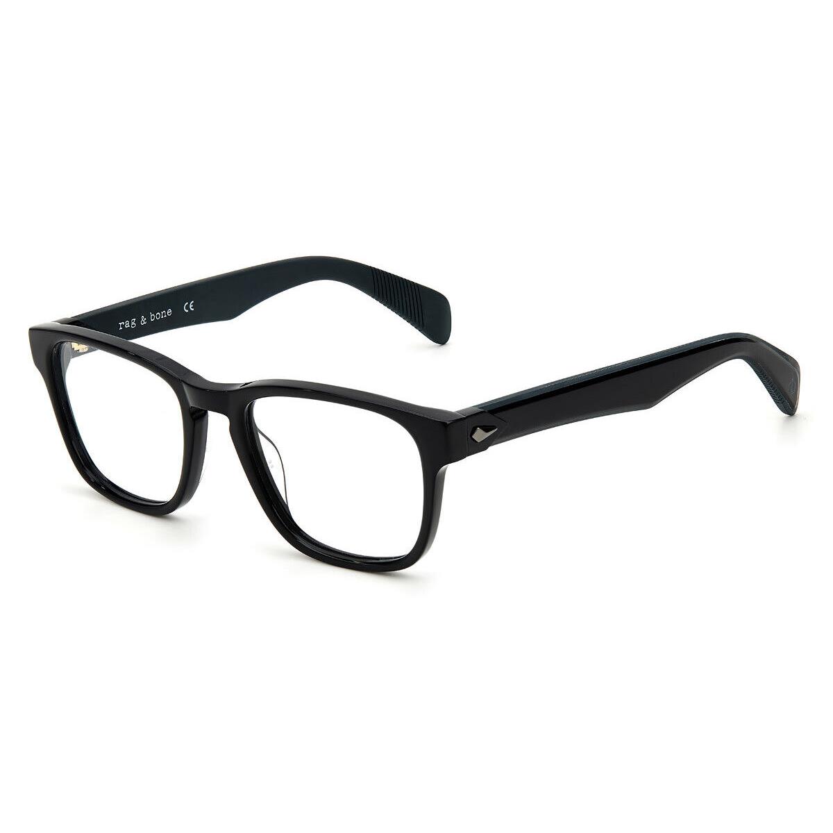 Rag Bone 7032/G Eyeglasses Men 0807 Black Square 54mm - Frame: 0807 Black, Lens: Demo, Code: 0807