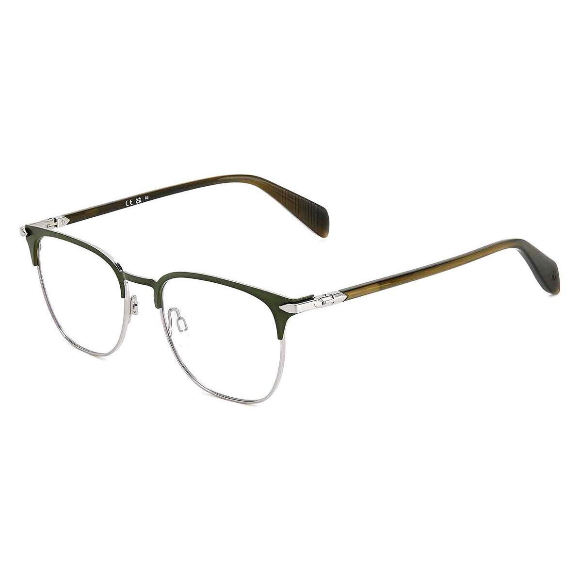 Rag Bone Rag Eyeglasses Men Matte Olive Green 53mm