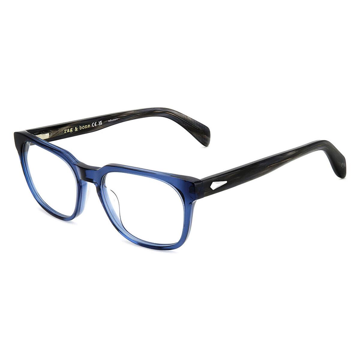 Rag Bone RNB7060/G Eyeglasses Men Blue 55mm