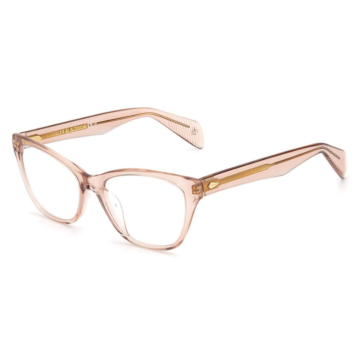 Rag Bone 3039 Eyeglasses Women 0FWM Cat Eye 52mm - Frame: 0FWM Nude, Lens: Demo, Code: 0FWM