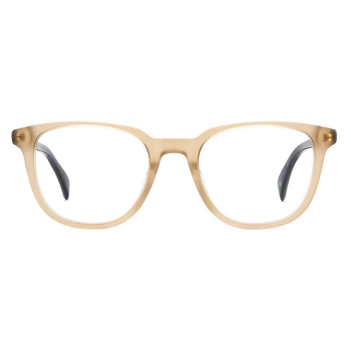 Rag Bone RNB7052 Eyeglasses Men Beige Oval 51mm - Frame: Beige, Lens: Demo