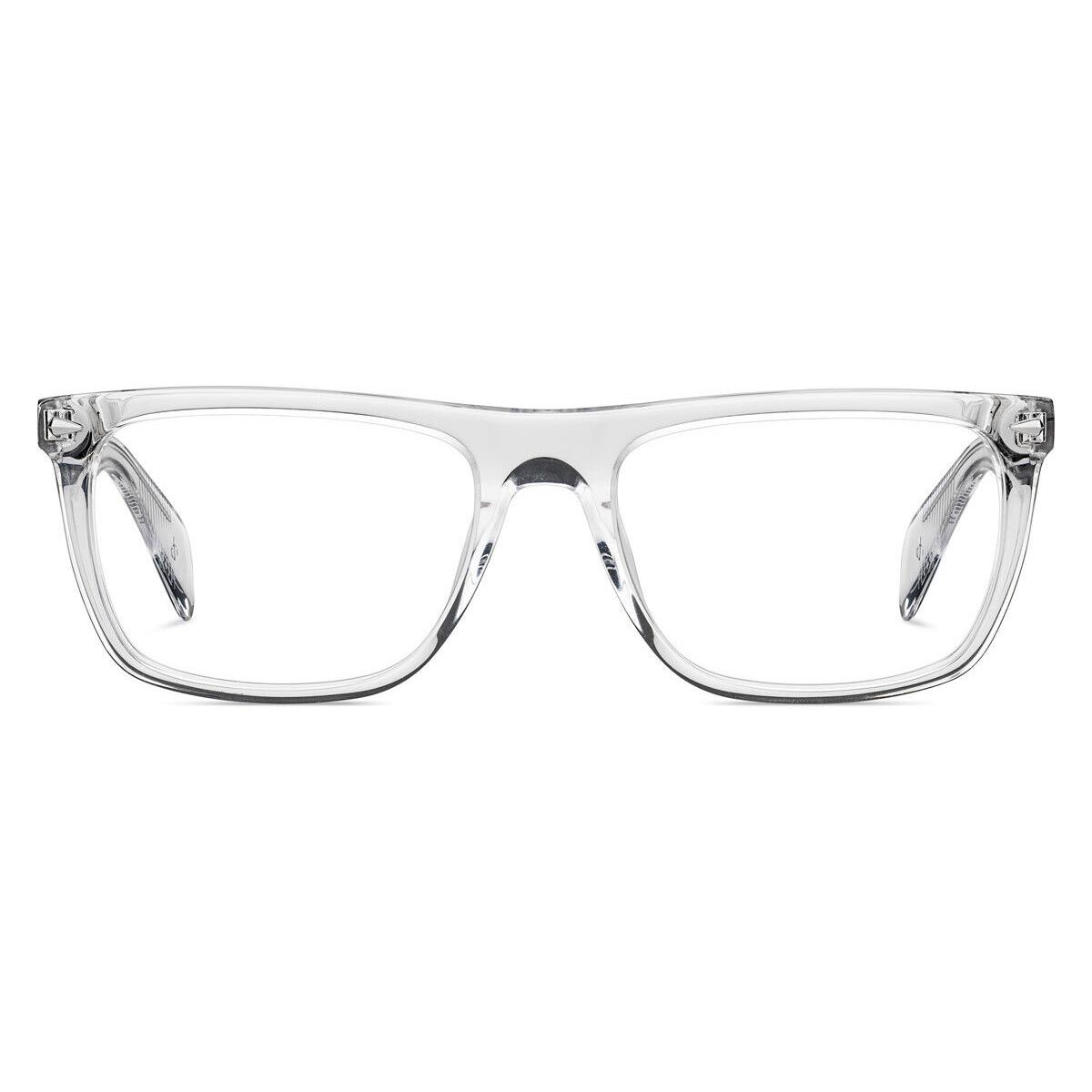 Rag Bone 7001 Eyeglasses Men 0900 Crystal Rectangle 55mm - Frame: 0900 Crystal, Lens: Demo, Code: 0900