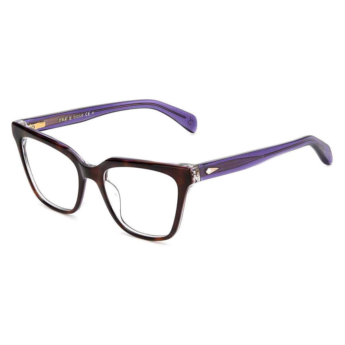 Rag Bone Rag Eyeglasses Women Violet 53mm