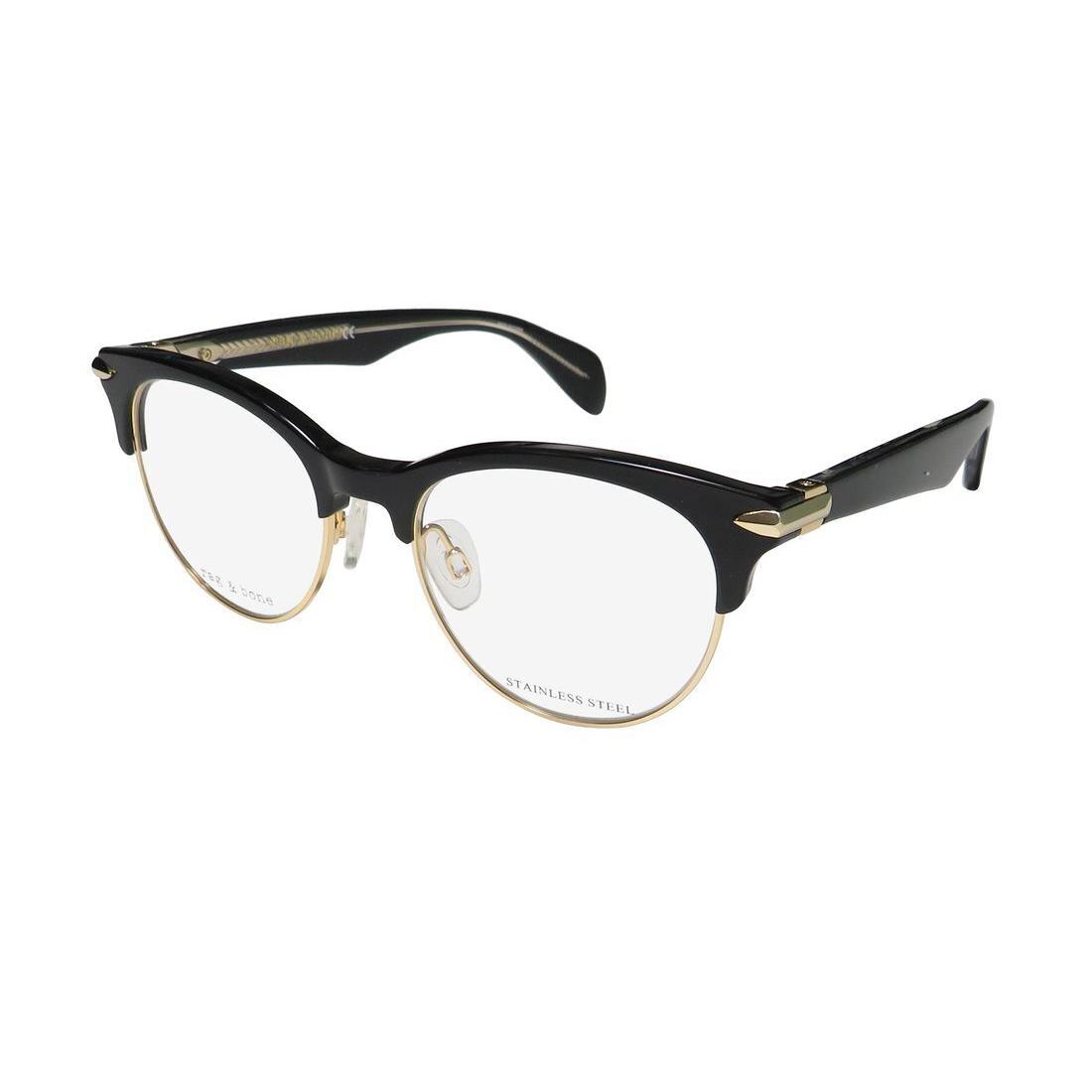 Rag Bone 3009 Glasses Metal Plastic Full-rim Womens 2M2 49-18-145 Black