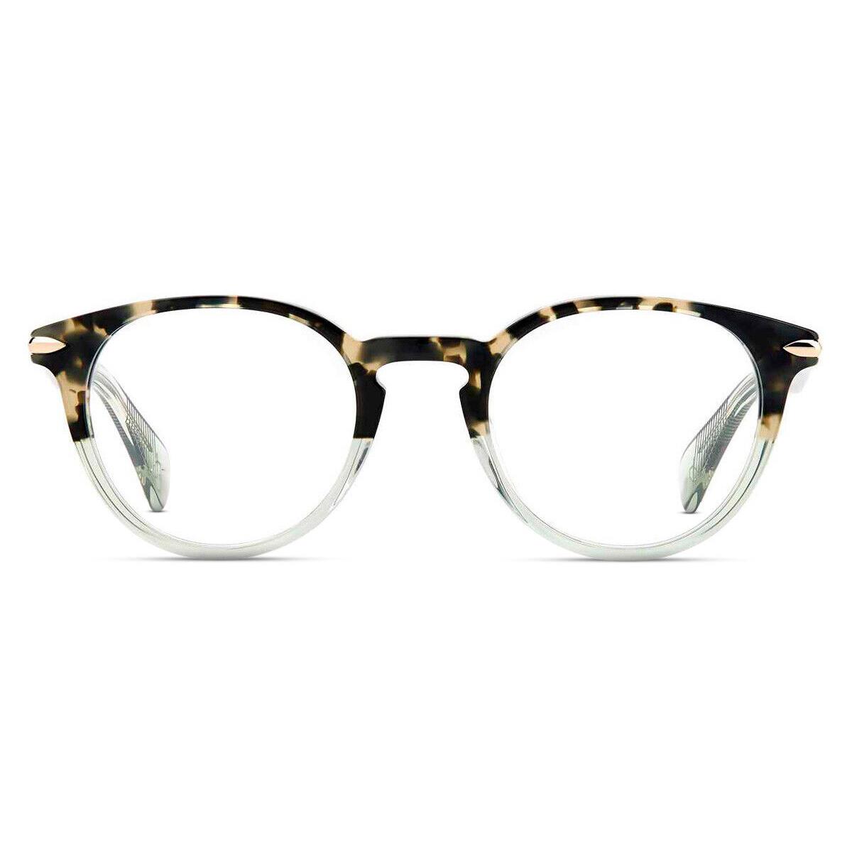 Rag Bone 8003 Eyeglasses Unisex Havana Green Shaded Oval 48