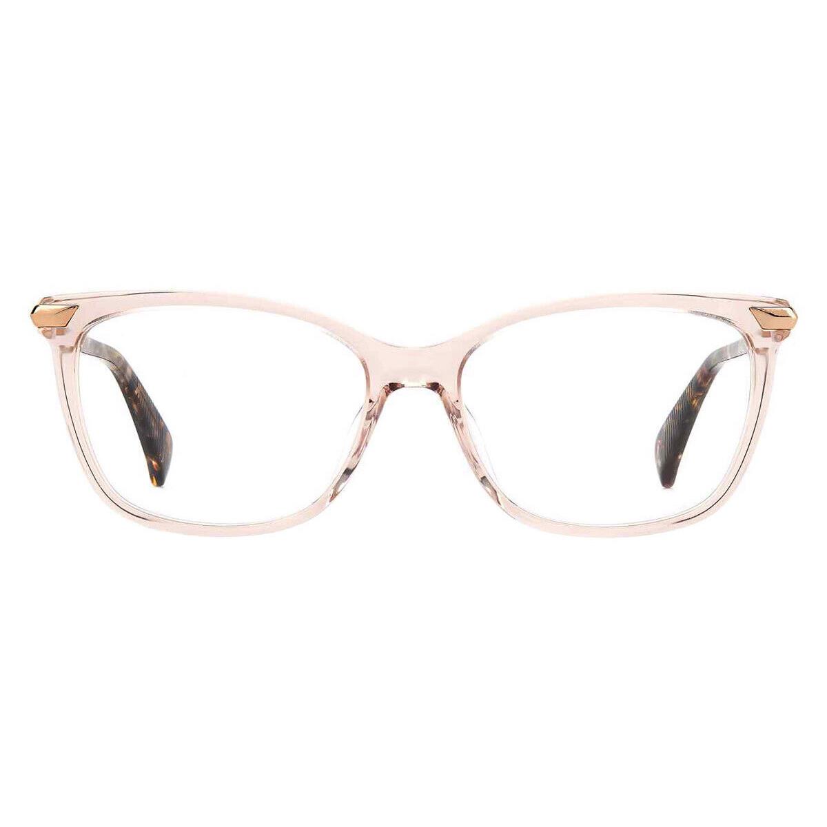 Rag Bone 3050 Eyeglasses Women Beige Square 53mm - Frame: Beige, Lens: Demo