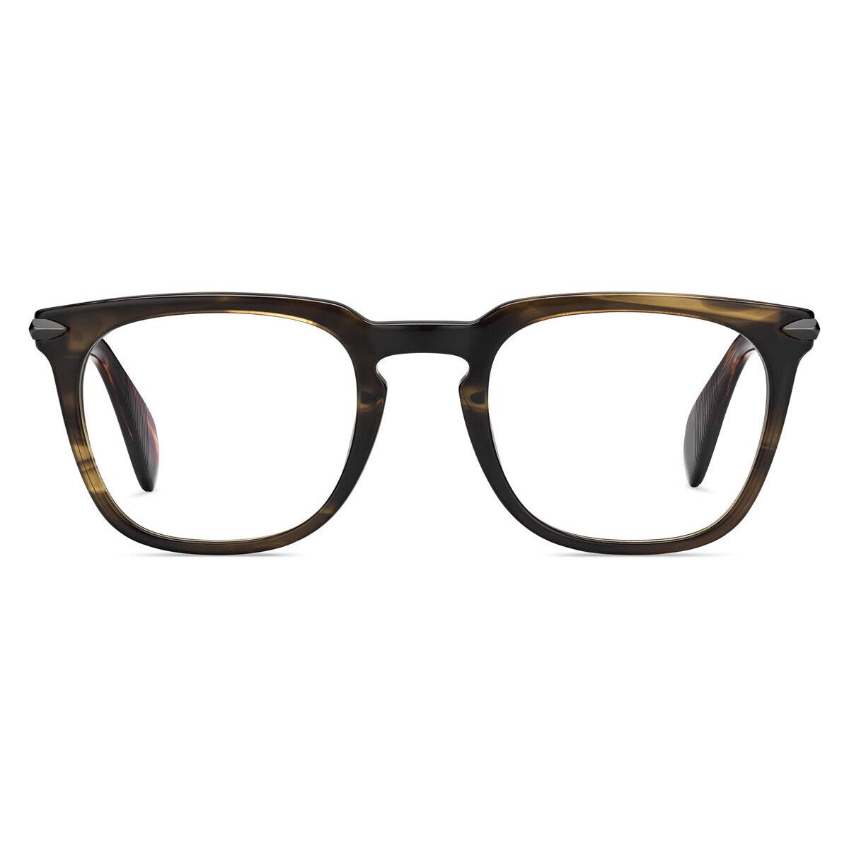 Rag Bone 7008 Eyeglasses Men 01QA Olive Green Mus Square 49