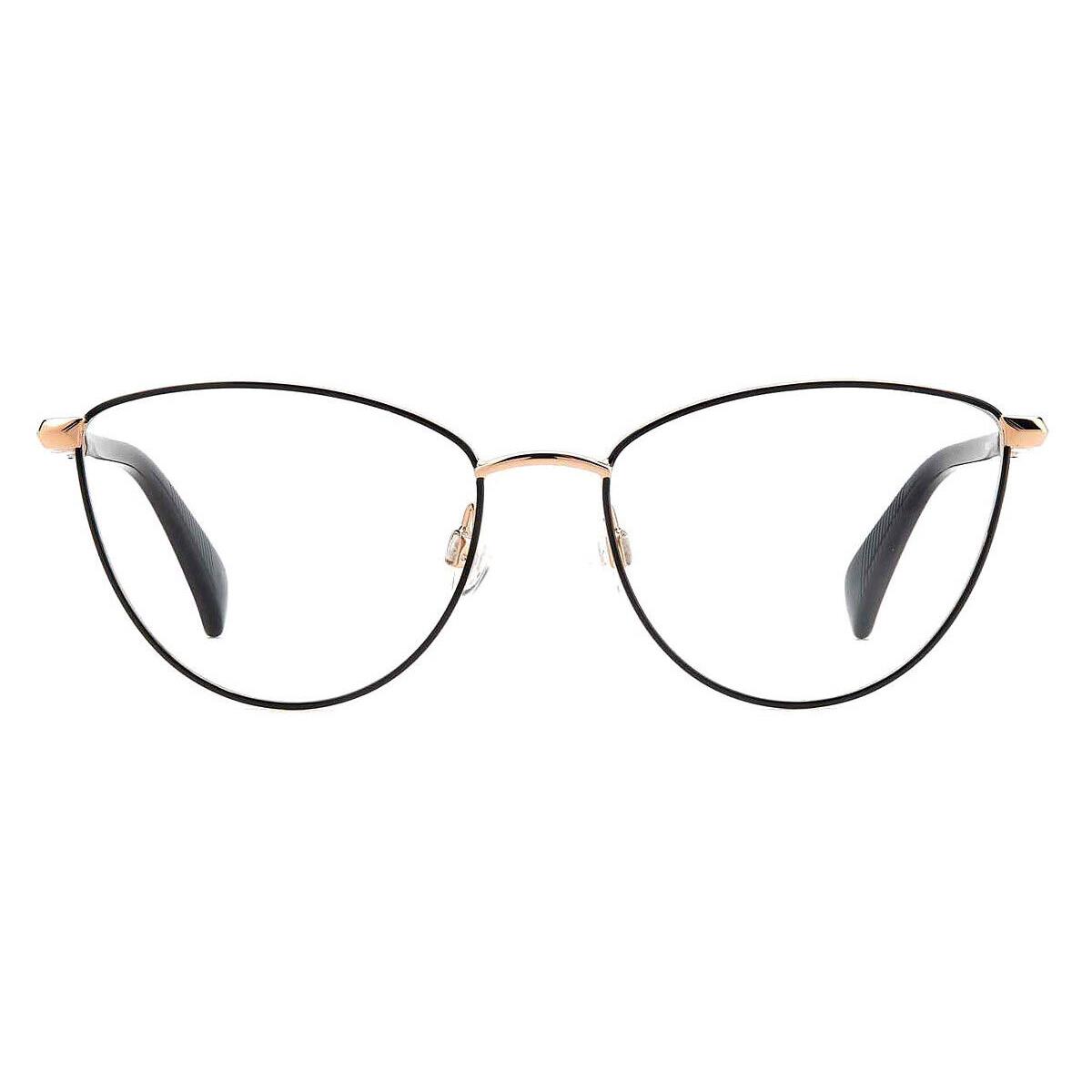 Rag Bone Rag Eyeglasses Women Black 52mm - Frame: Black, Lens: Demo